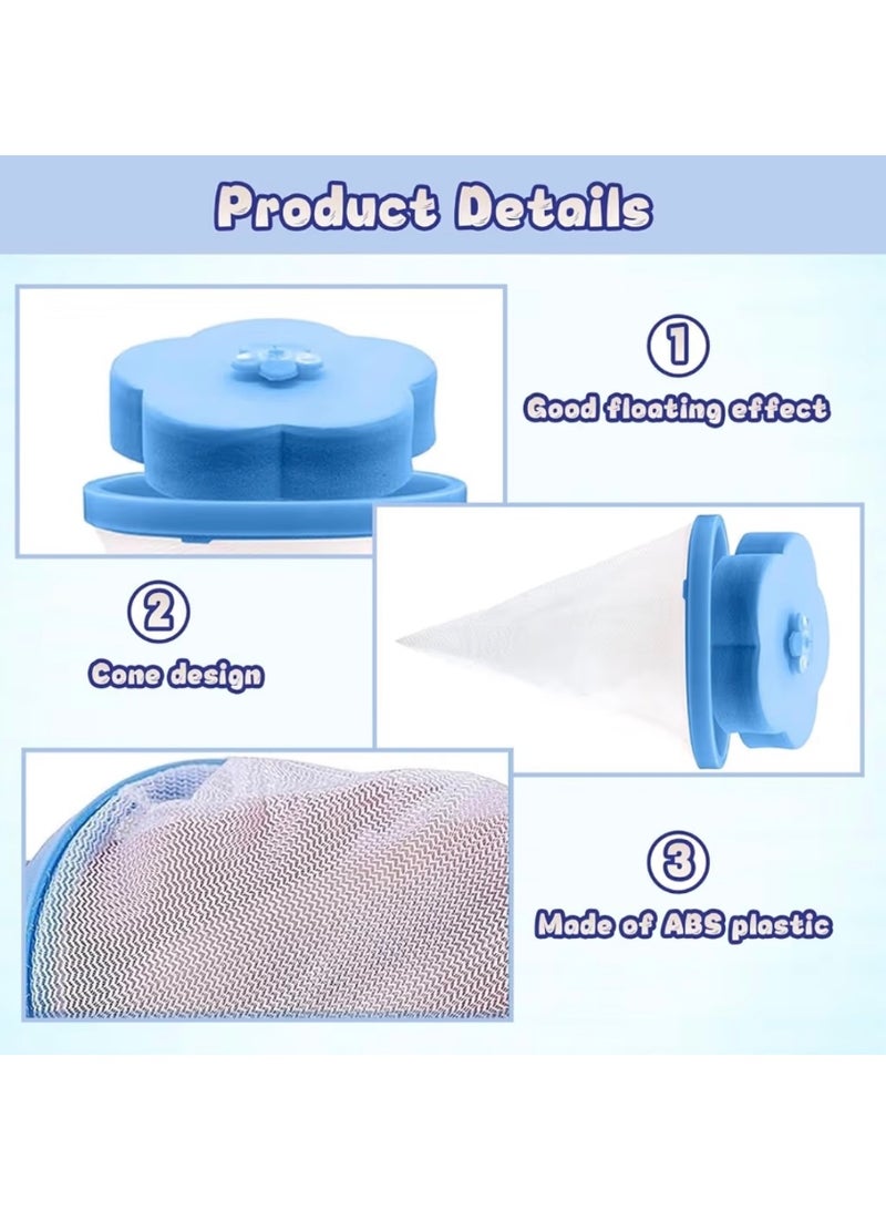 مزيل شعر الحيوانات الأليفة للغسالة – عبوة 4 قطع، مصيدة شعر الحيوانات الأليفة للغسيل، فلتر شبكي قابل لإعادة الاستخدام، مناسب لملابس الحيوانات الأليفة والمفروشات، يلتقط شعر الحيوانات الأليفة والوبر بكفاءة عالية - Image 3